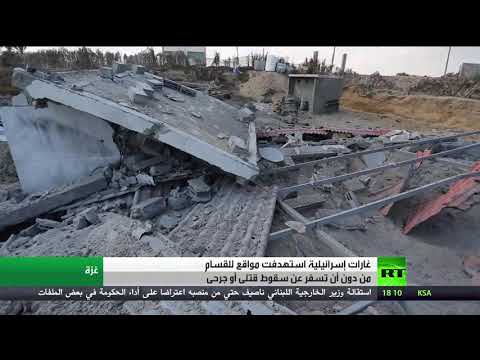 شاهد غارات إسرائيل على مواقع لحماس بقطاع غزة