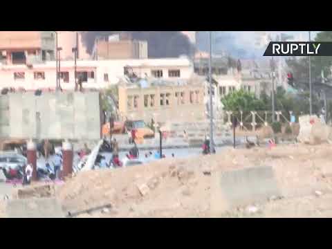 شاهد آثار الدمار جراء الانفجار الكبير في العاصمة اللبنانية بيروت