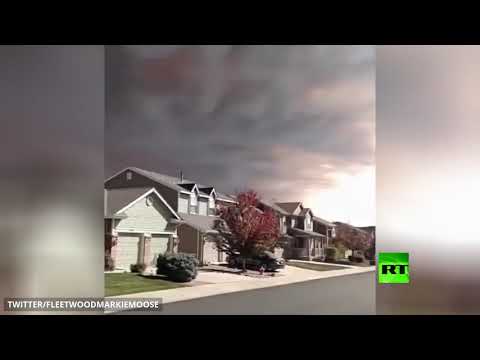 لقطات جديدة لدخان كثيف يغطي سماء ولاية كولورادو الأميركية