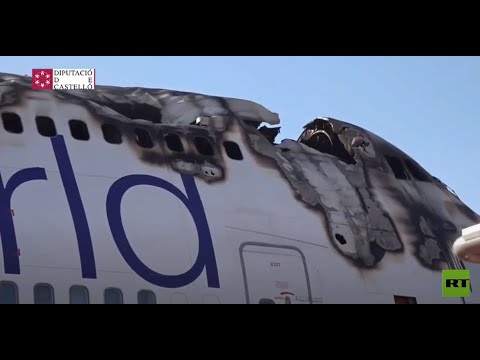 نشوب حريق في طائرة تابعة للخطوط البريطانية في مطار إسباني