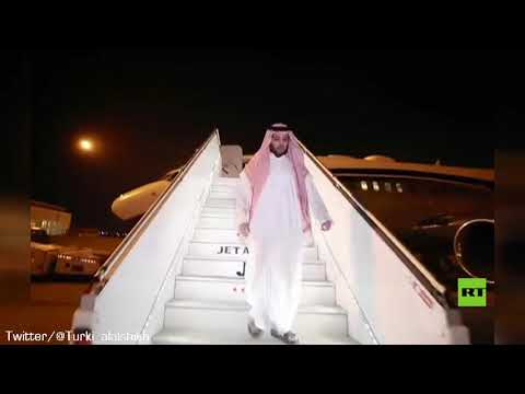 تركي آل الشيخ يسجدّ على أرض مطار الرياض بعدر حلة علاج