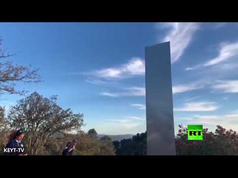 لقطات  أخرى لهيكل معدني غامض في كاليفورنيا الأميركية